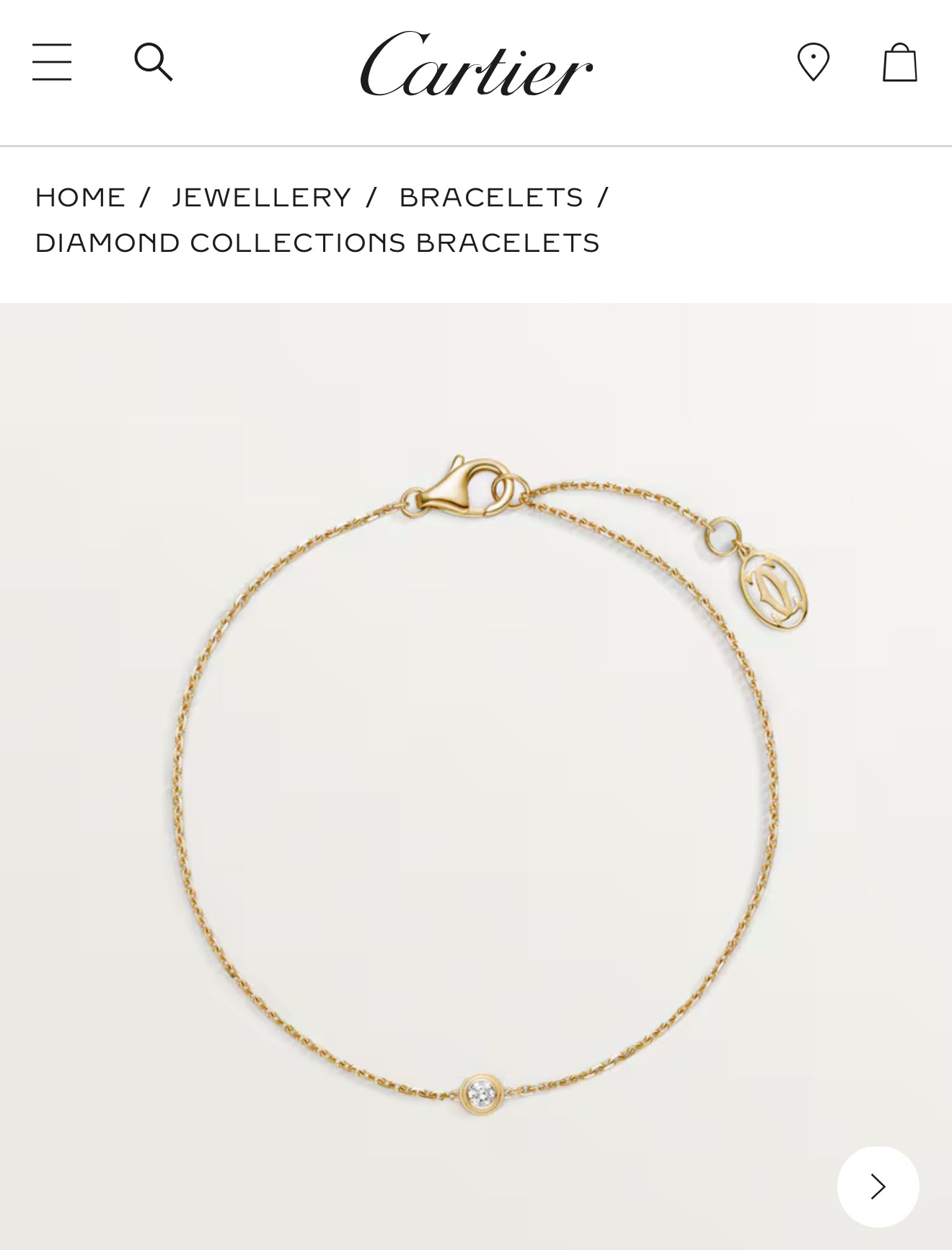 Cartier – أسوارة ذهبية