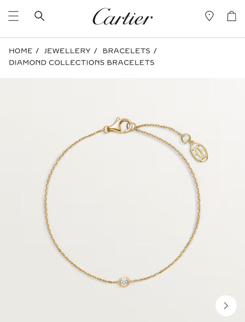 Cartier – أسوارة ذهبية