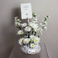 Baby Boy White Vase – Acrylic Cash Box – With 500 Cash