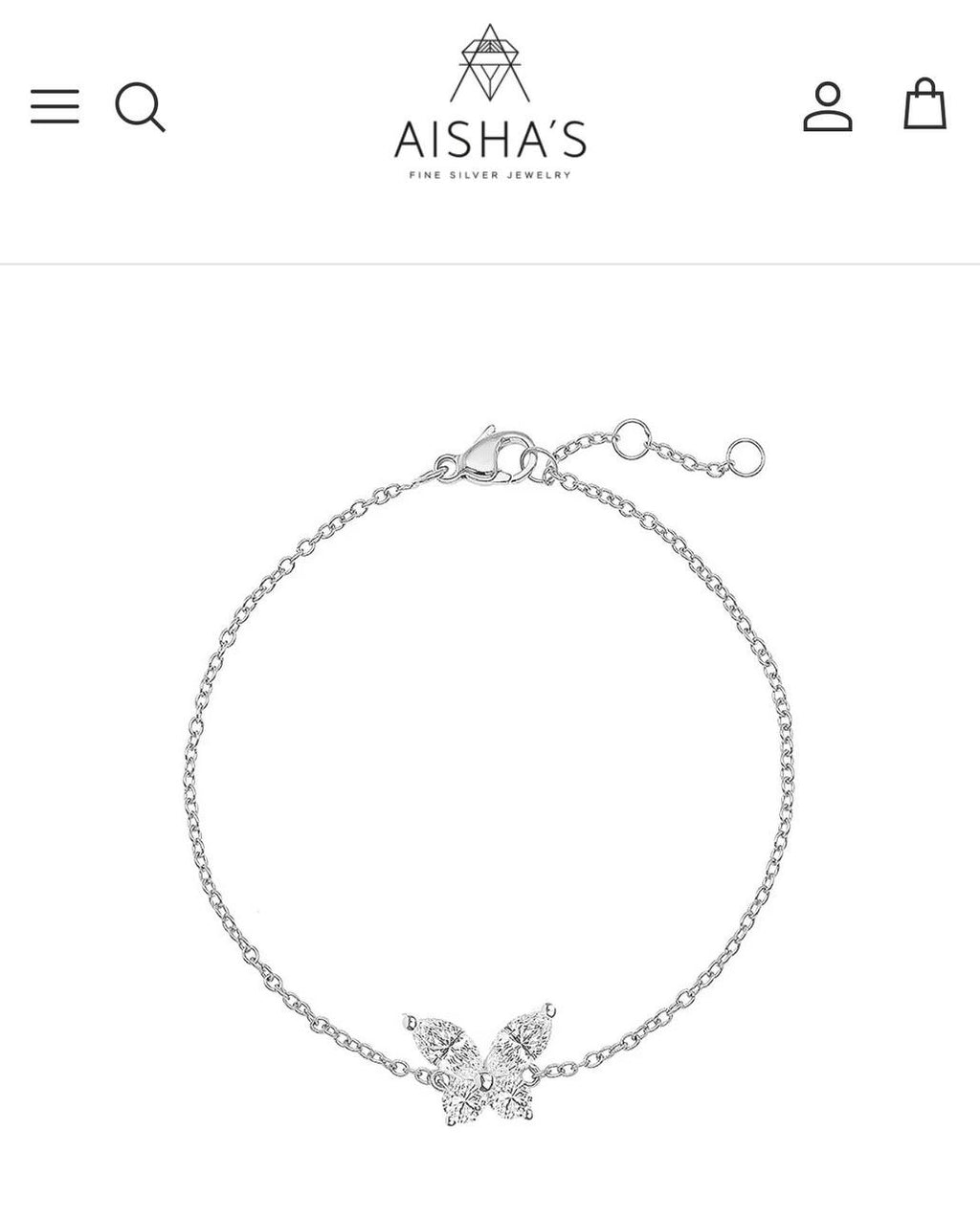 أسوارة الفراشة من AISHA’S charms