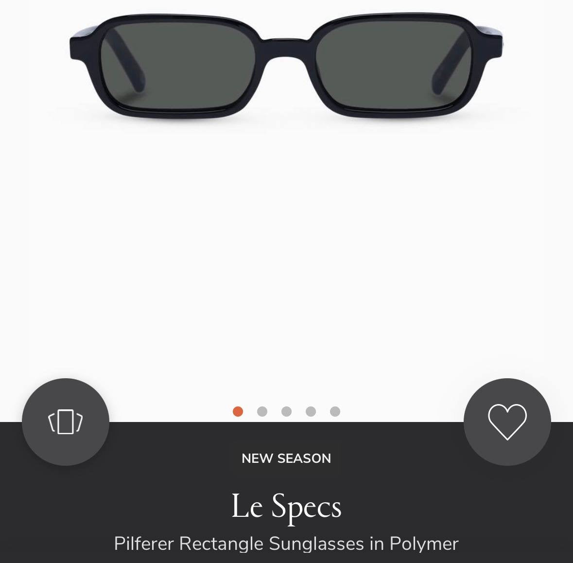 Le Specs مسباح مع نظارة شمسية