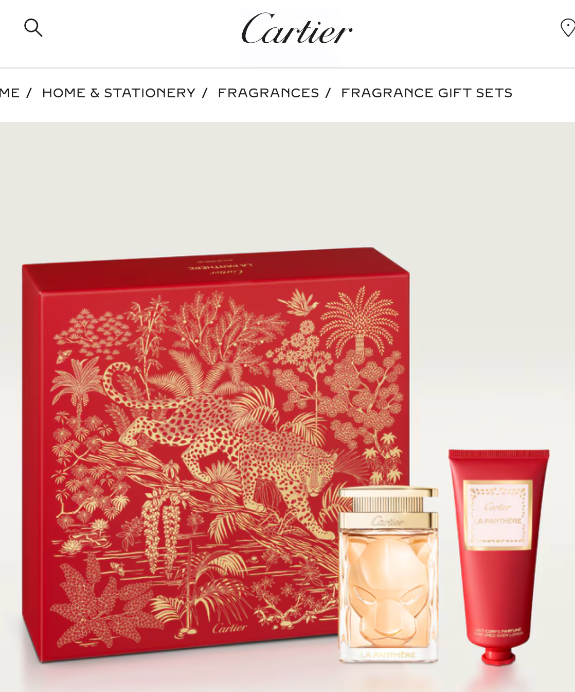 مع الليلي الأحمر النادر Cartier عطر