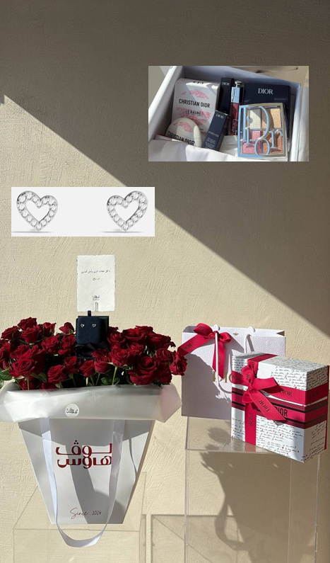 dior , apm حلق وميكب من