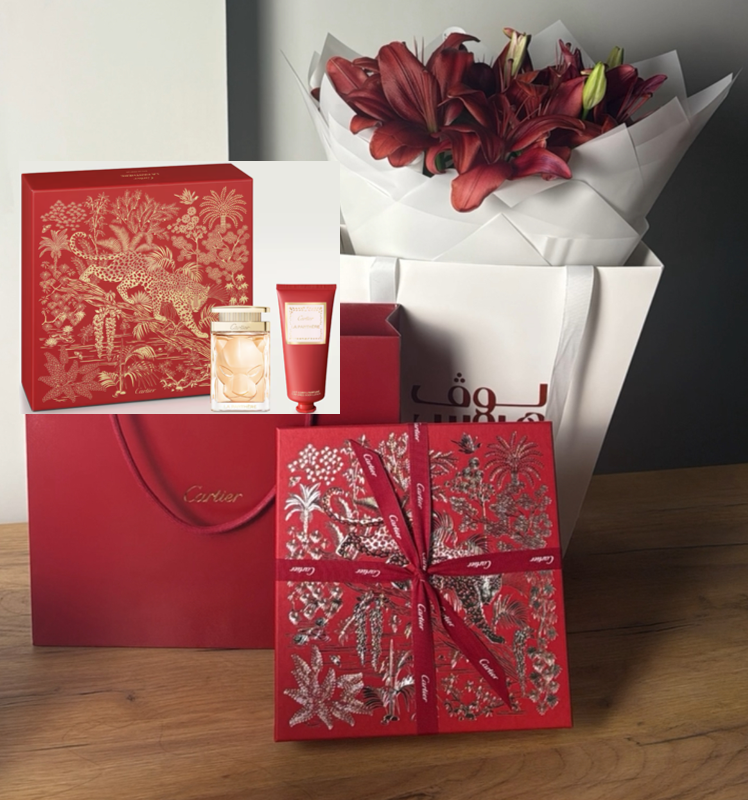 مع الليلي الأحمر النادر Cartier عطر