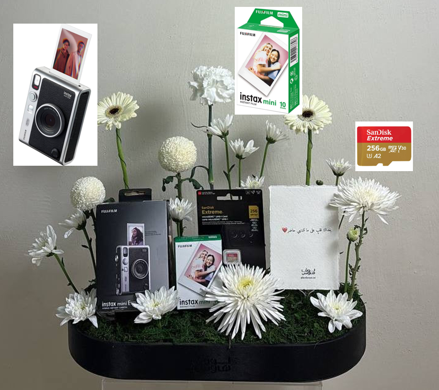 مع أوراق وميموري Instax mini Evo كيمرا