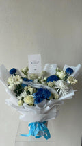 Blue Bouquet – “أغلى أم بالدنيا” Ribbon