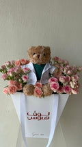 Dr Teddy – Baby Pink Bouquet