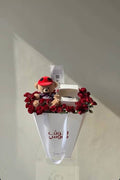 برشلونة Teddy with Cake Red Bouquet