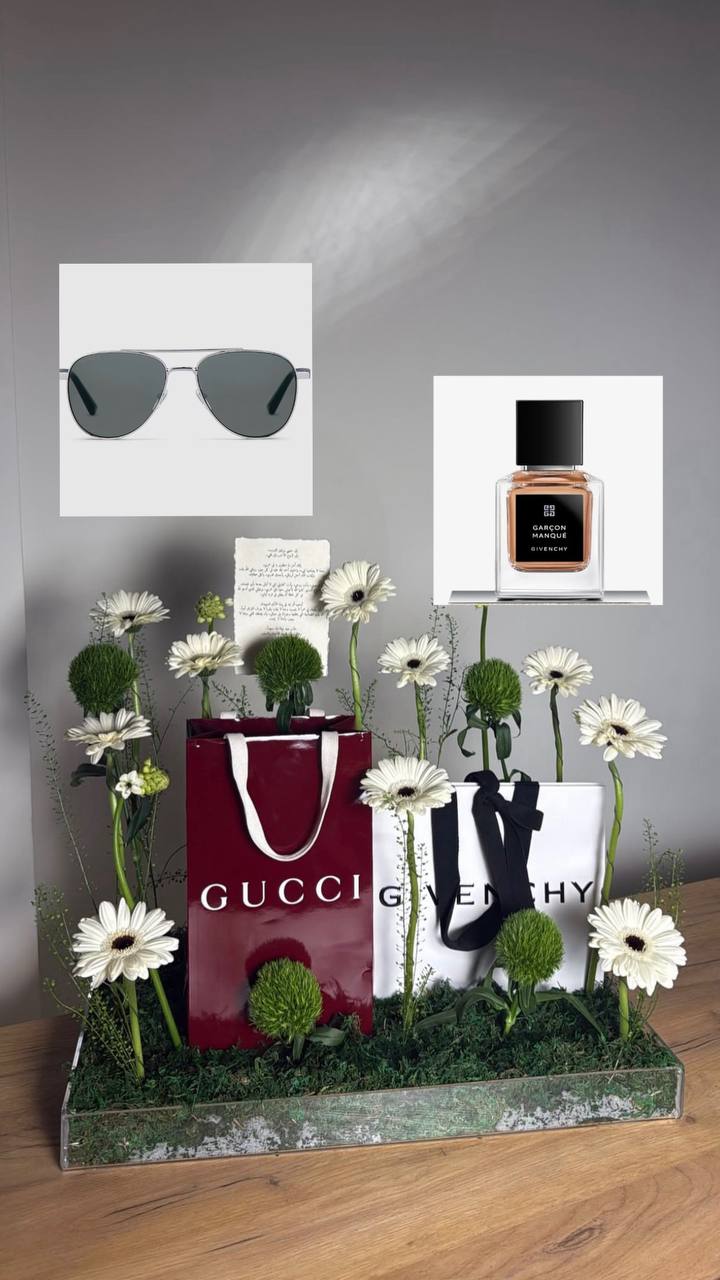 Givenchy , Gucci نظارة وعطر من
