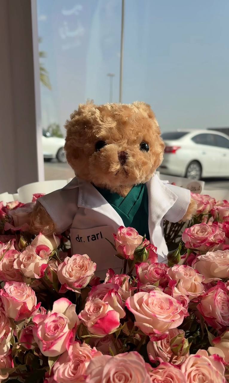 Dr Teddy – Large Pink Bouquet