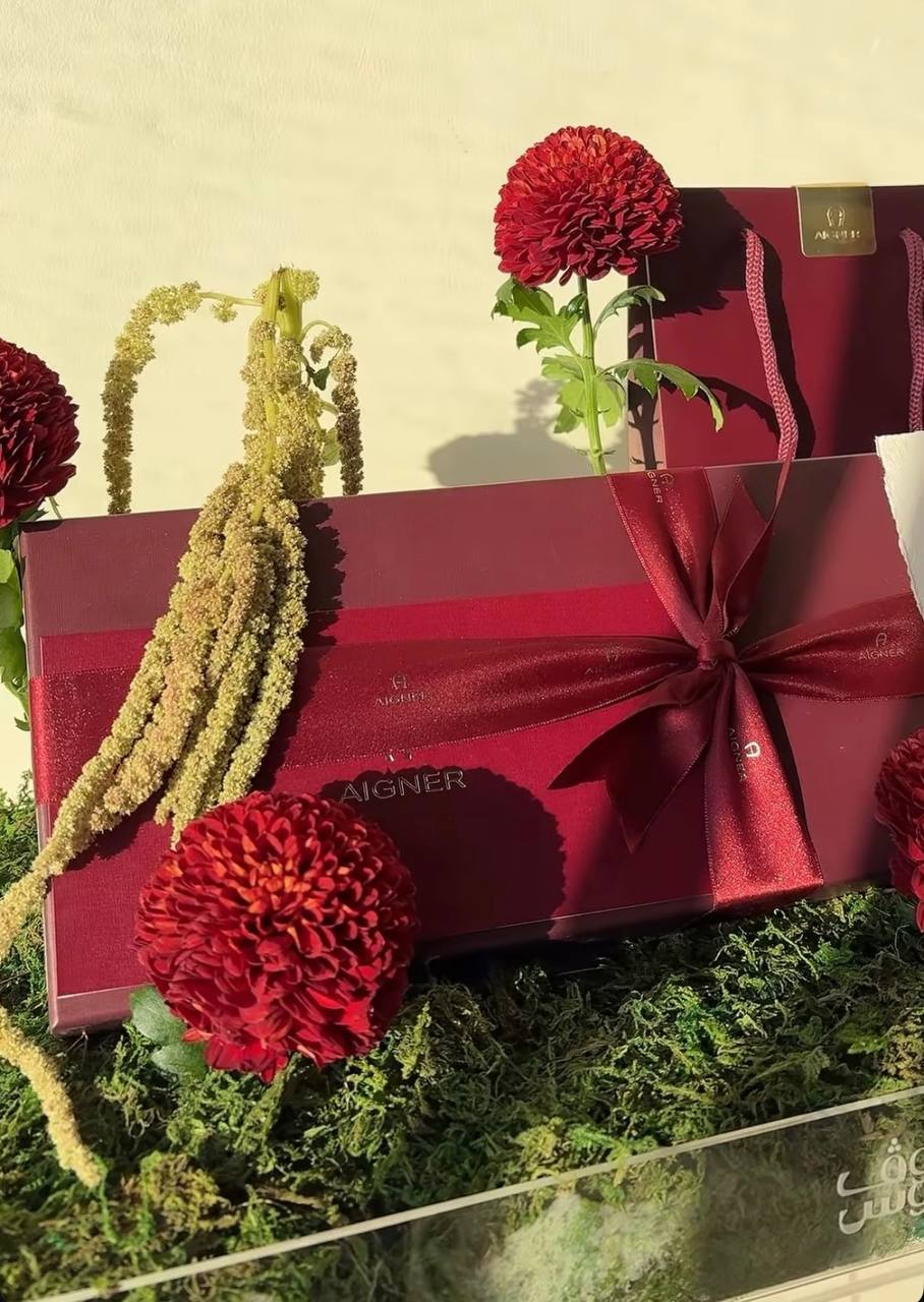 Aigner غترة بيضاء