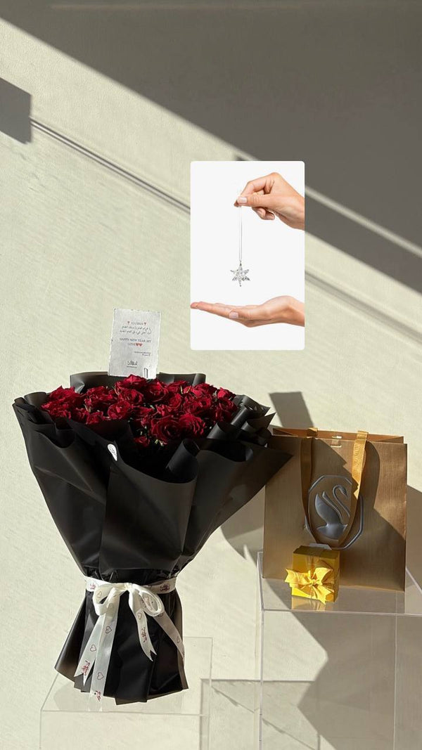 هدية ميدالية السيارة سواروفسكي