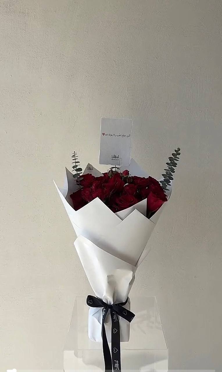 باقة بيبي روز احمر
