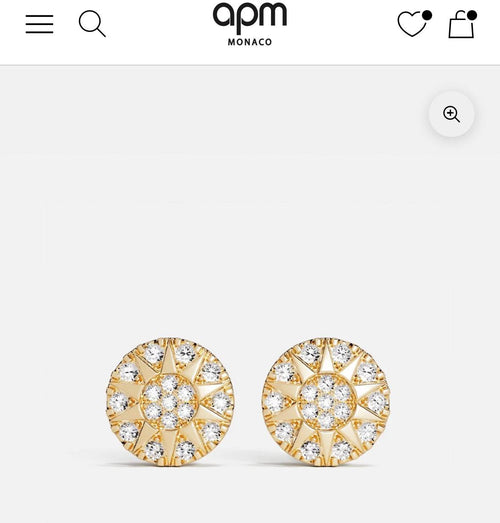 Apm حلق ذهبي من
