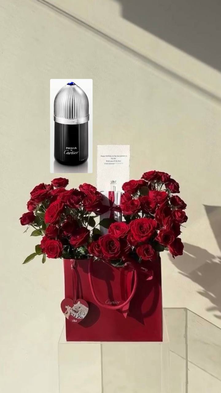 وميدالية الغزال cartier  عطر باشا من