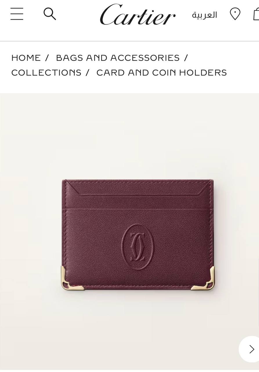 Apple, cartier, YSL سماعة وكارد هولدر وعطر من