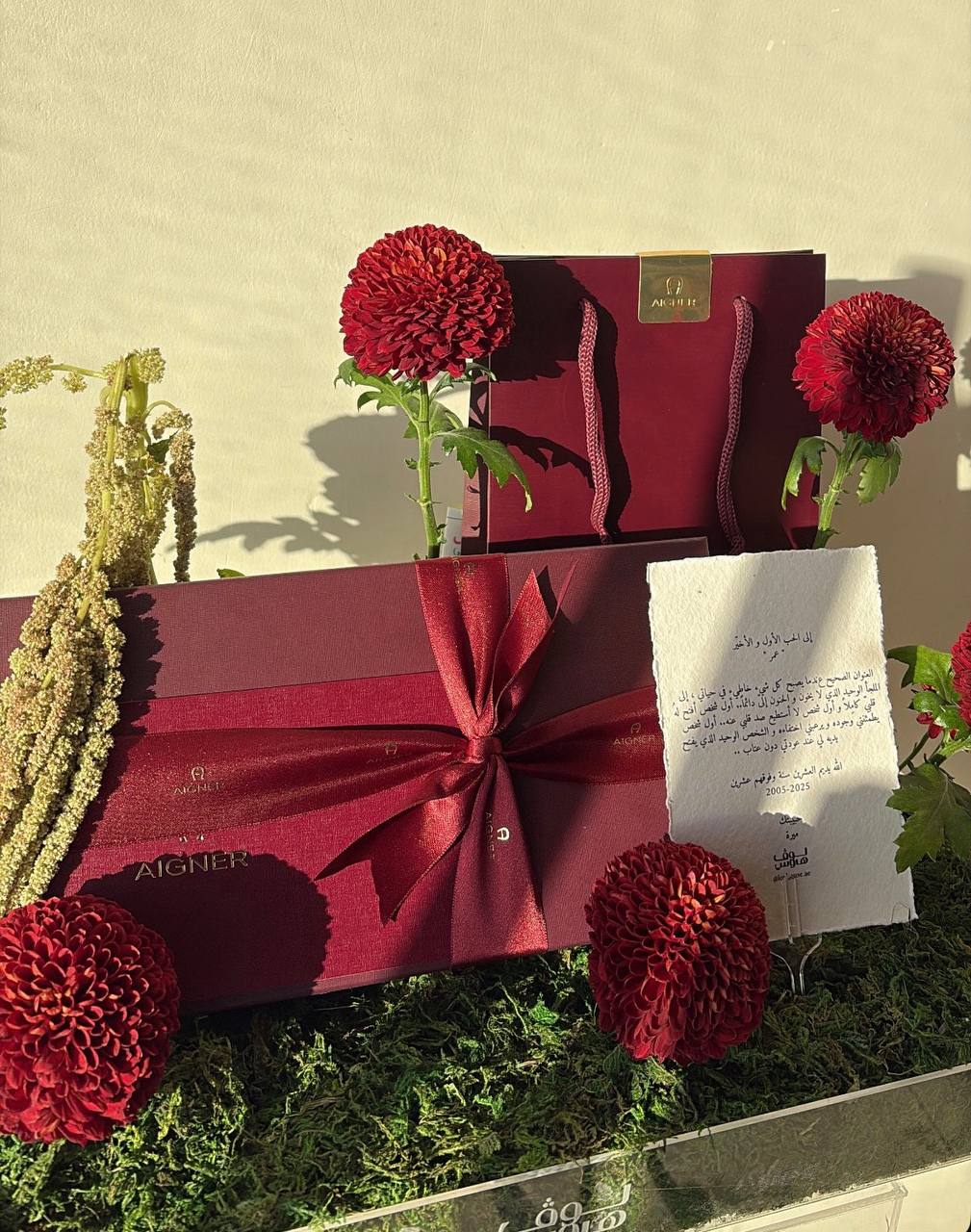 Aigner غترة بيضاء