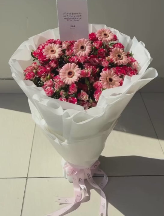 باقة وردية