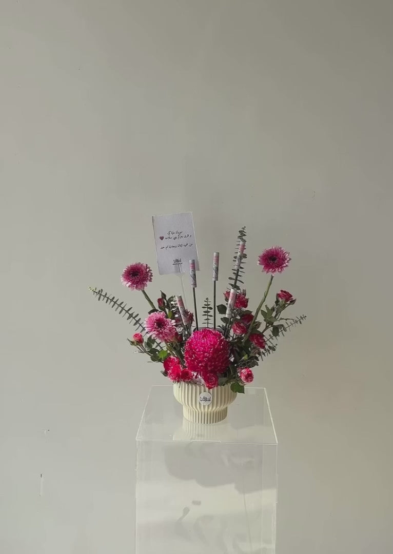 فازه الPink rose