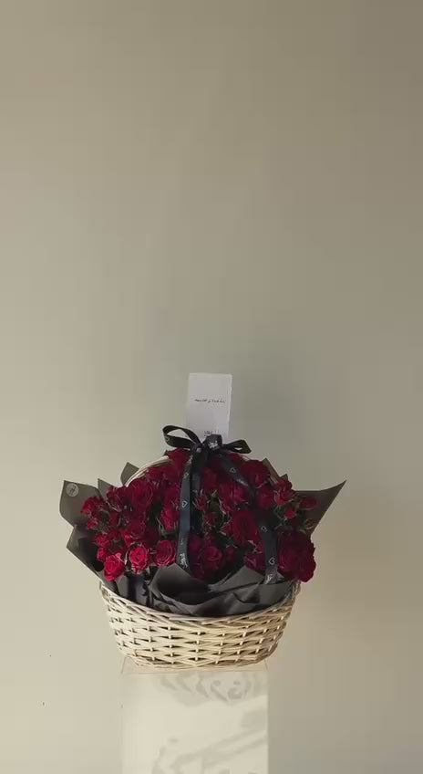 سلة بيبي روز حمراء L