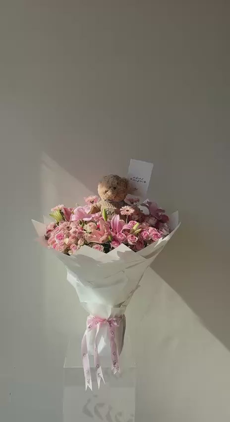 Teddy – Large Pink Bouquet